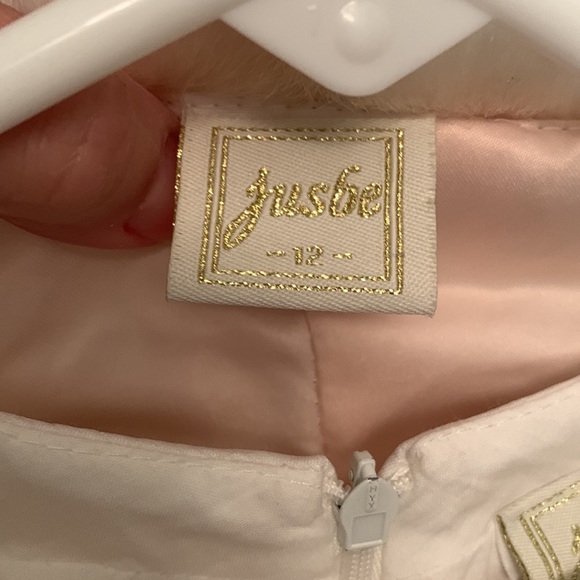 Jusbe Sz 12 flower girl, recital, father daughter dance, dress & faux fur coat. - Picture 10 of 10